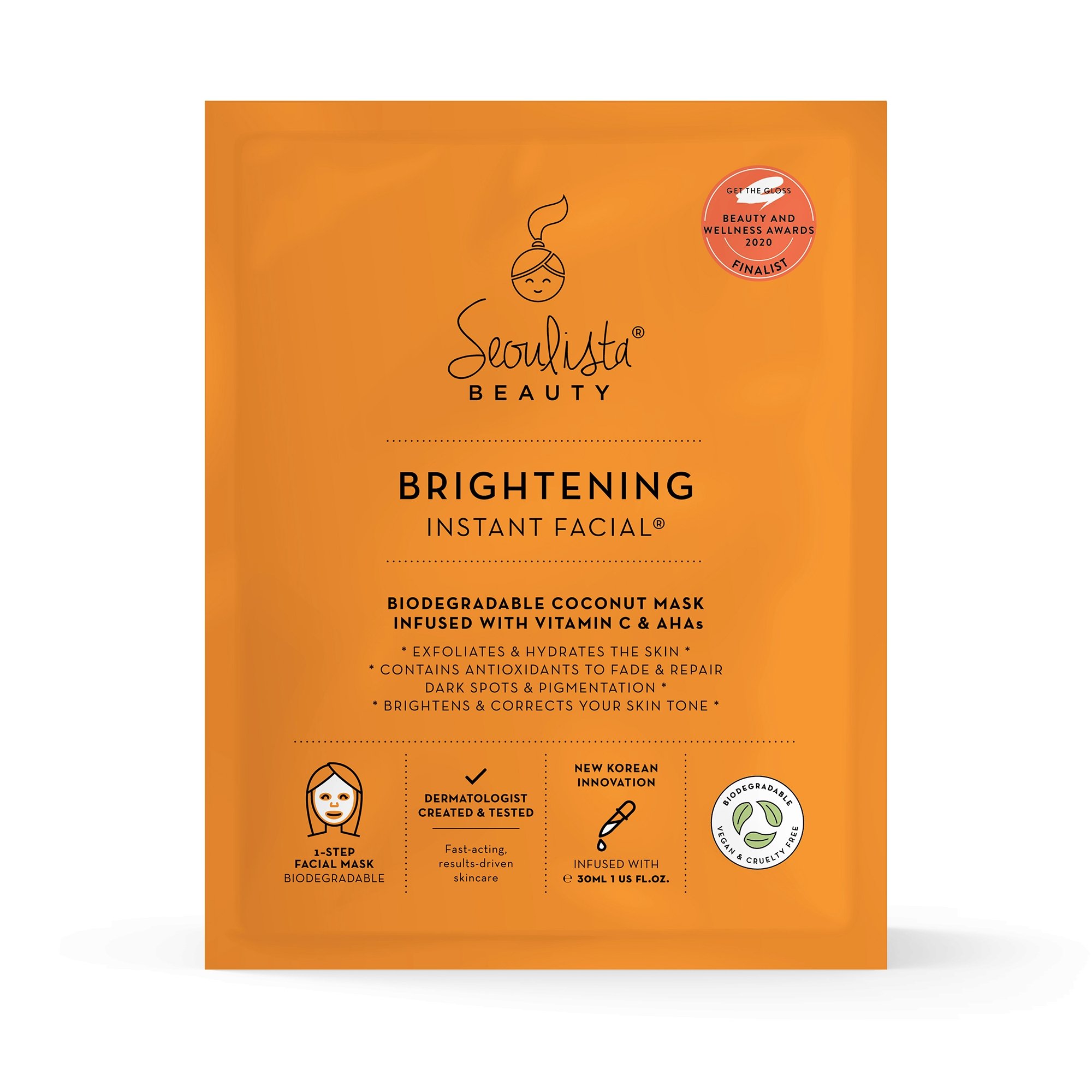 Seoulista Beauty Brightening Instant Facial Mask